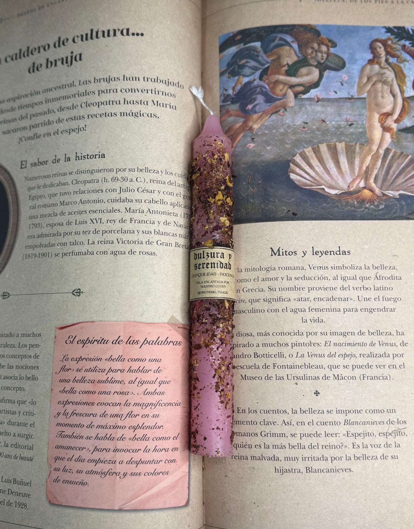 Vela Encantada Armonía (Dulzura y Serenidad)