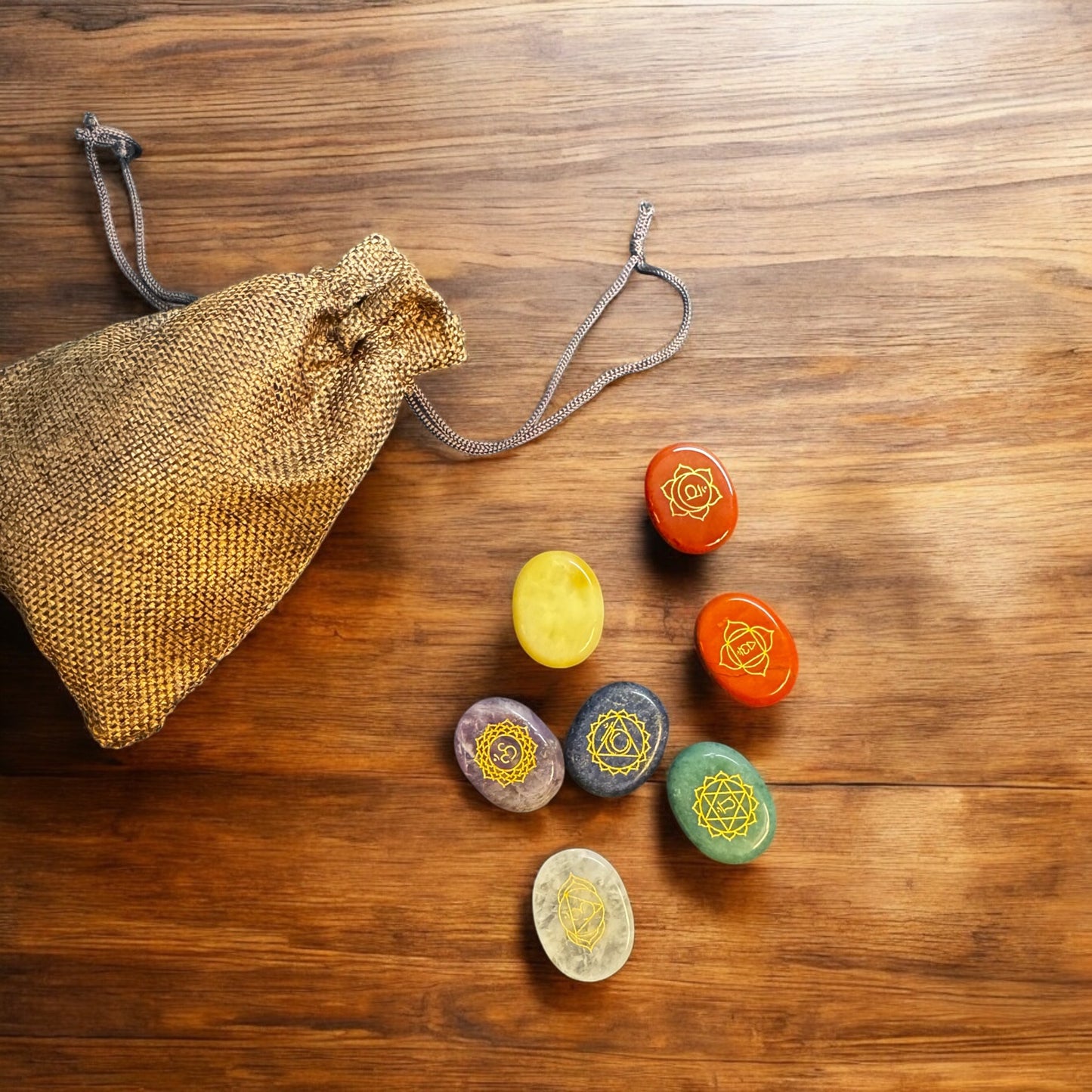 Juego de Piedras 7 Chakras