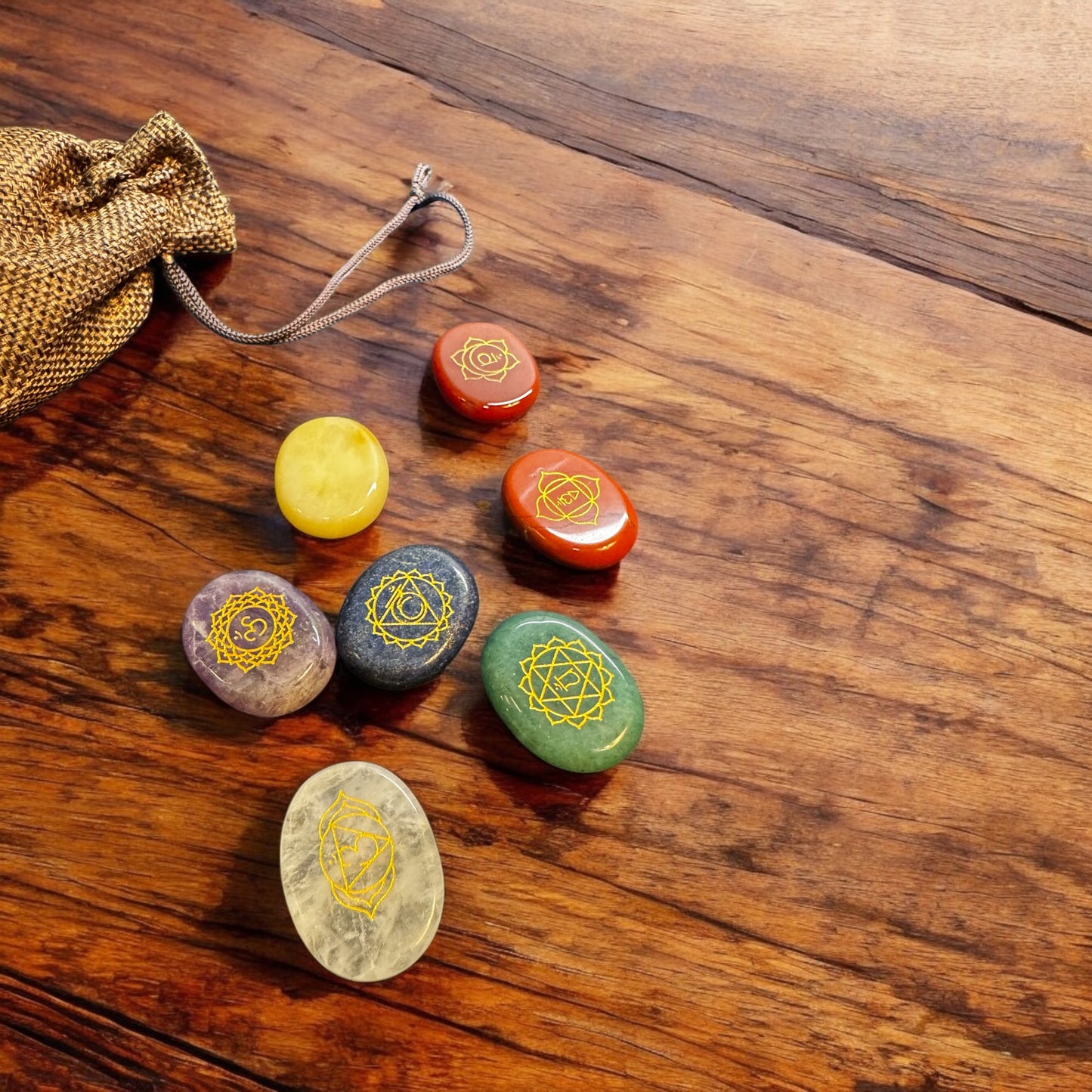 Juego de Piedras 7 Chakras
