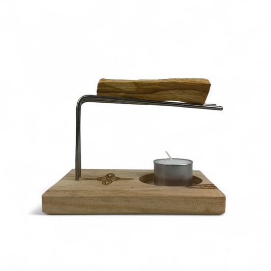 Quemador de Palo Santo de Madera Clara