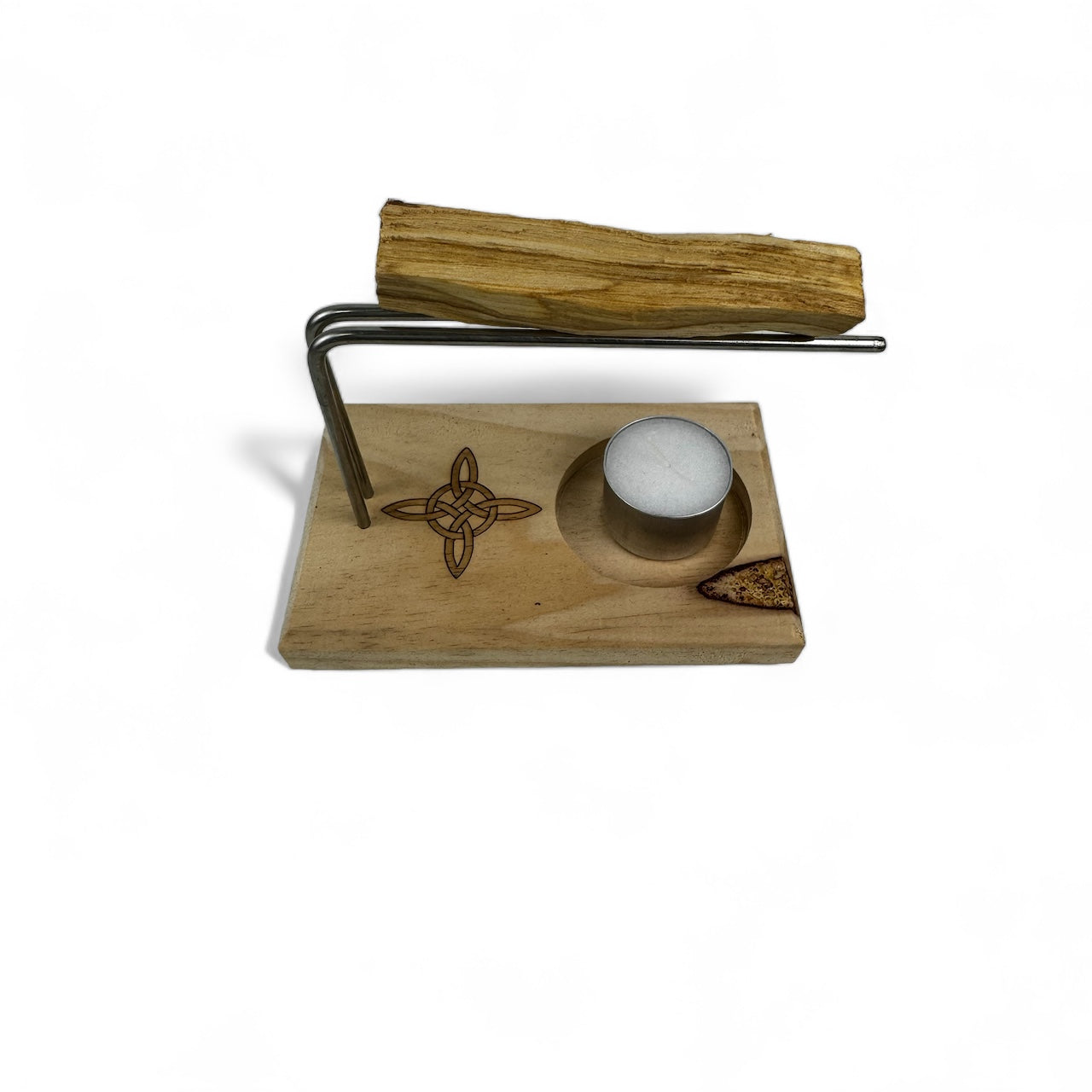 Quemador de Palo Santo de Madera Clara