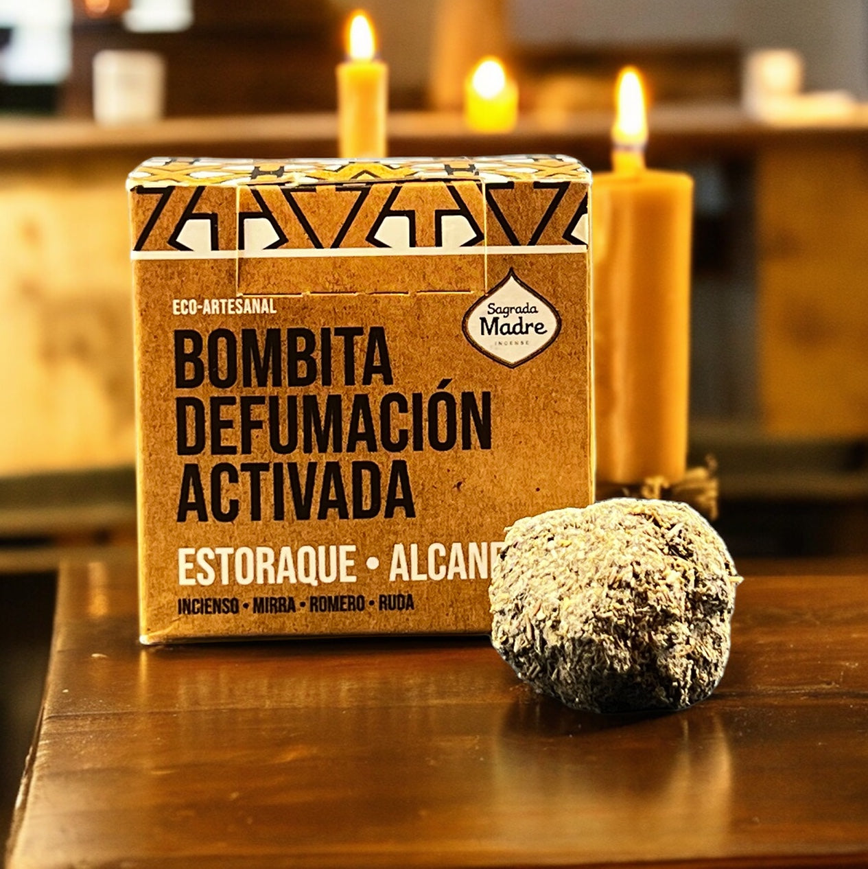 Bombita Defumación Activada: Estoraque + Alcanfor | Sagrada Madre