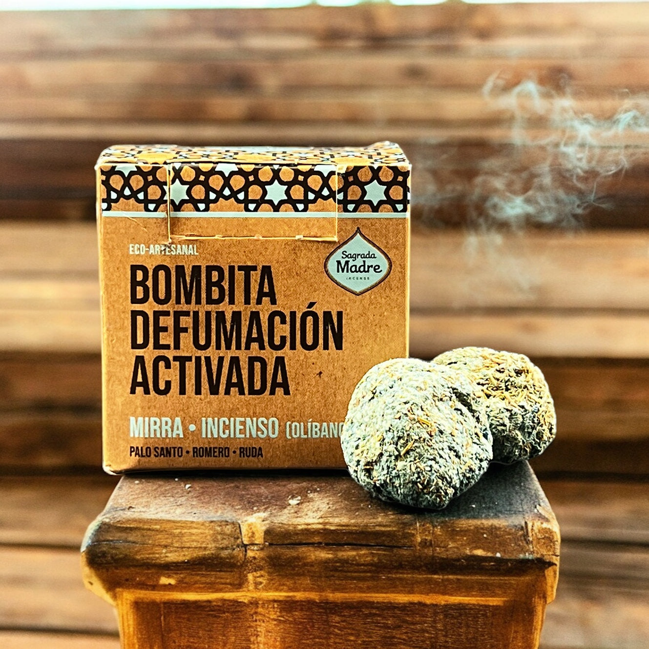 Bombita Defumación Activada: Incienso + Mirra | Sagrada Madre