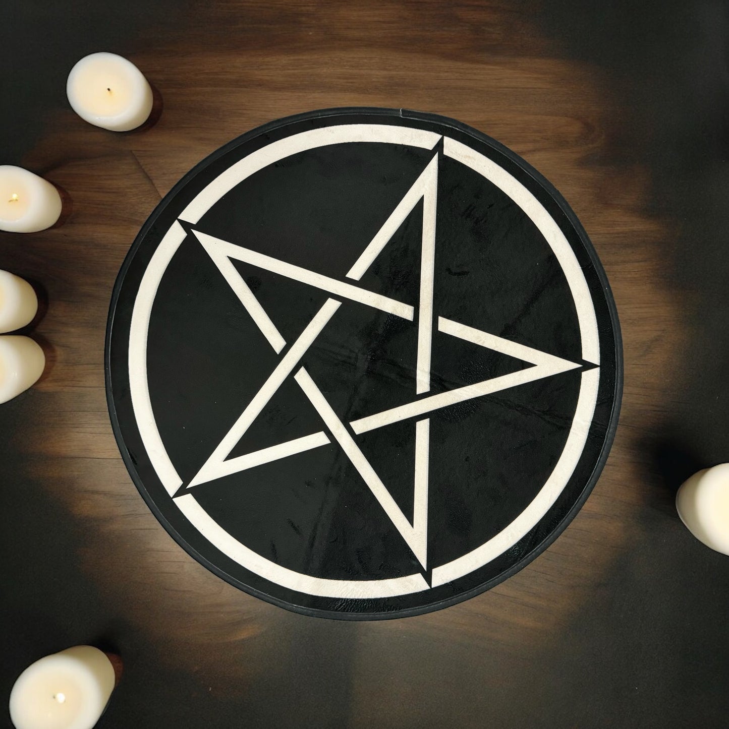 Alfombra de Pentagrama Negra