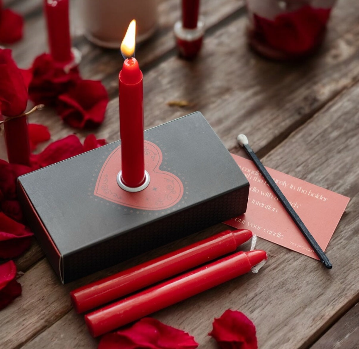 Pack de 3 Velas Love Spell (Hechizo de Amor)