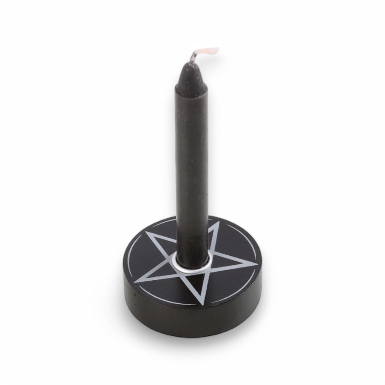 Candelabro Negro de Pentagrama