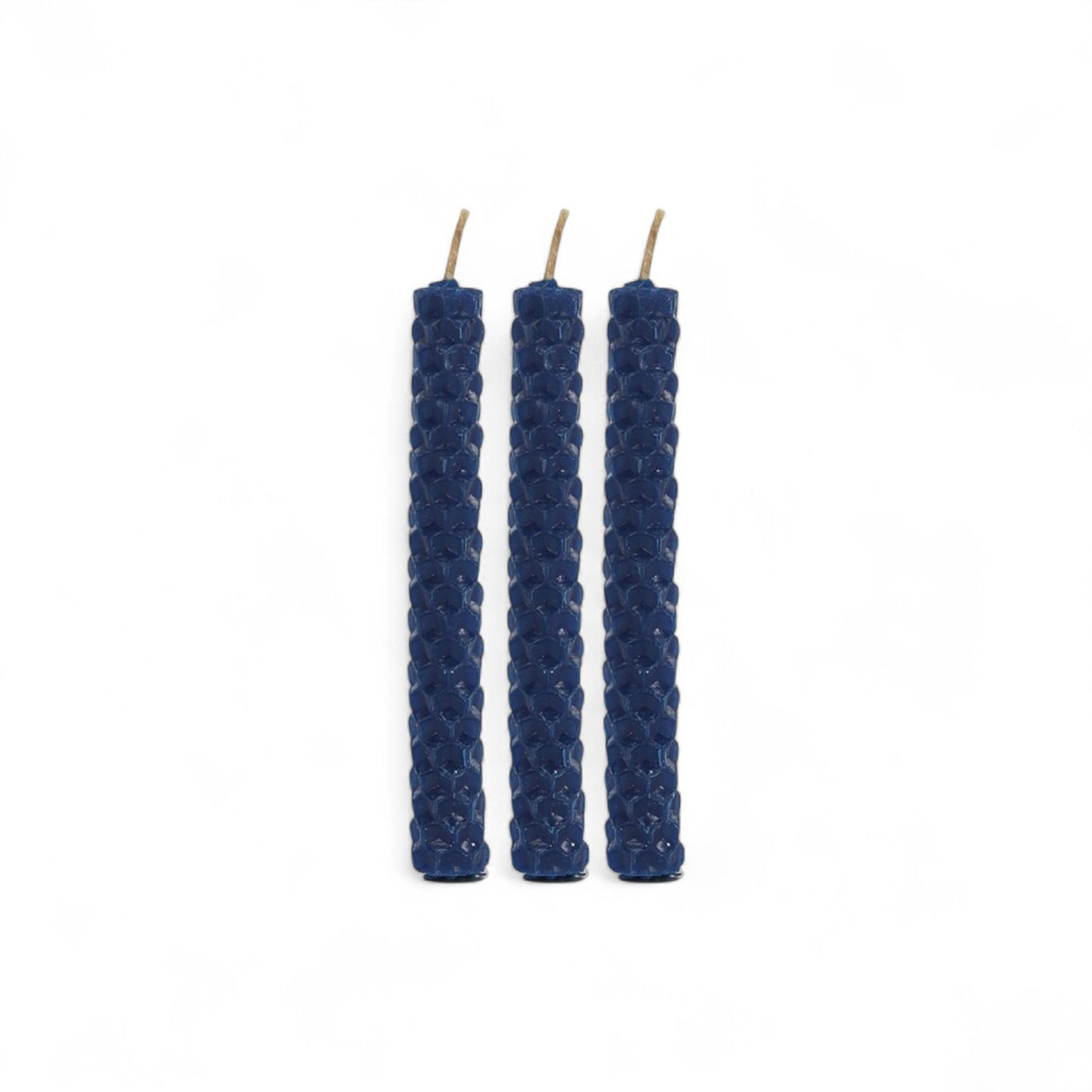 Pack de 6 Velas de Miel de Panal Azules