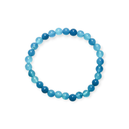 Pulsera de Ágata Azul